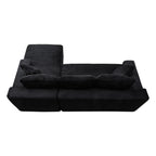 106.3' Cloud Modular Sectional Sofa Couch with L-Shape Chaise,Modern Minimalist Upholstered Couches for Living Room Bedroom,Deep Seat Corner Couch,No Assembly Required - Grand Goldman Shop