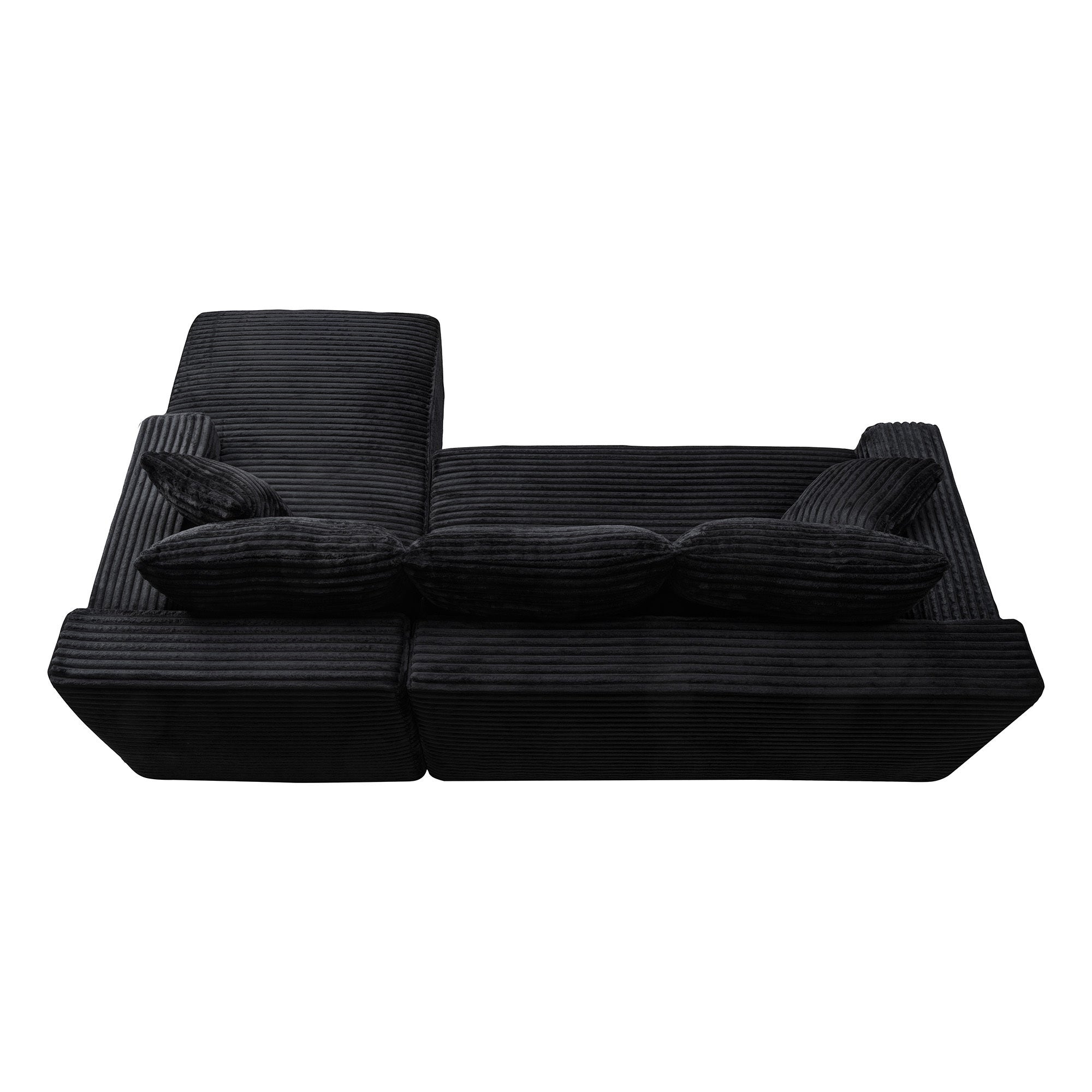 106.3' Cloud Modular Sectional Sofa Couch with L-Shape Chaise,Modern Minimalist Upholstered Couches for Living Room Bedroom,Deep Seat Corner Couch,No Assembly Required - Grand Goldman Shop