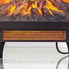 18 inch Freestanding Electric Fireplace Stove heater with 3D Flame effect,Black - Grand Goldman Shop
