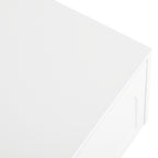 ON-TREND TV Stand with Fluted tempered Glass Doors for TVs Up to 95'', Functional Media Console with Arched Cabinet Doors, Entertainment Center with APP-Controlled LED Light for Living Room, White - Grand Goldman Shop