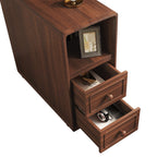 End Table with Drawers, Corner Table with Open Shelves, Tall Side Table for Bedroom and Corner(Expect Arrival Date 2025/4/16) - Grand Goldman Shop