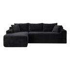 106.3' Cloud Modular Sectional Sofa Couch with L-Shape Chaise, Modern Minimalist Upholstered Couches for Living Room Bedroom, Deep Seat Corner Couch, No Assembly Required - Grand Goldman Shop