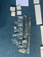 Cream White Vanity Desk with 3 Drawers, Modern Makeup Table or Writing Desk, Multipurpose Dressing Table for Bedroom, No Mirror Included - Grand Goldman Shop