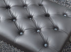 Decor Maxem Tufted FabricUpholstered Bench with Nailhead Trim - Grand Goldman Shop