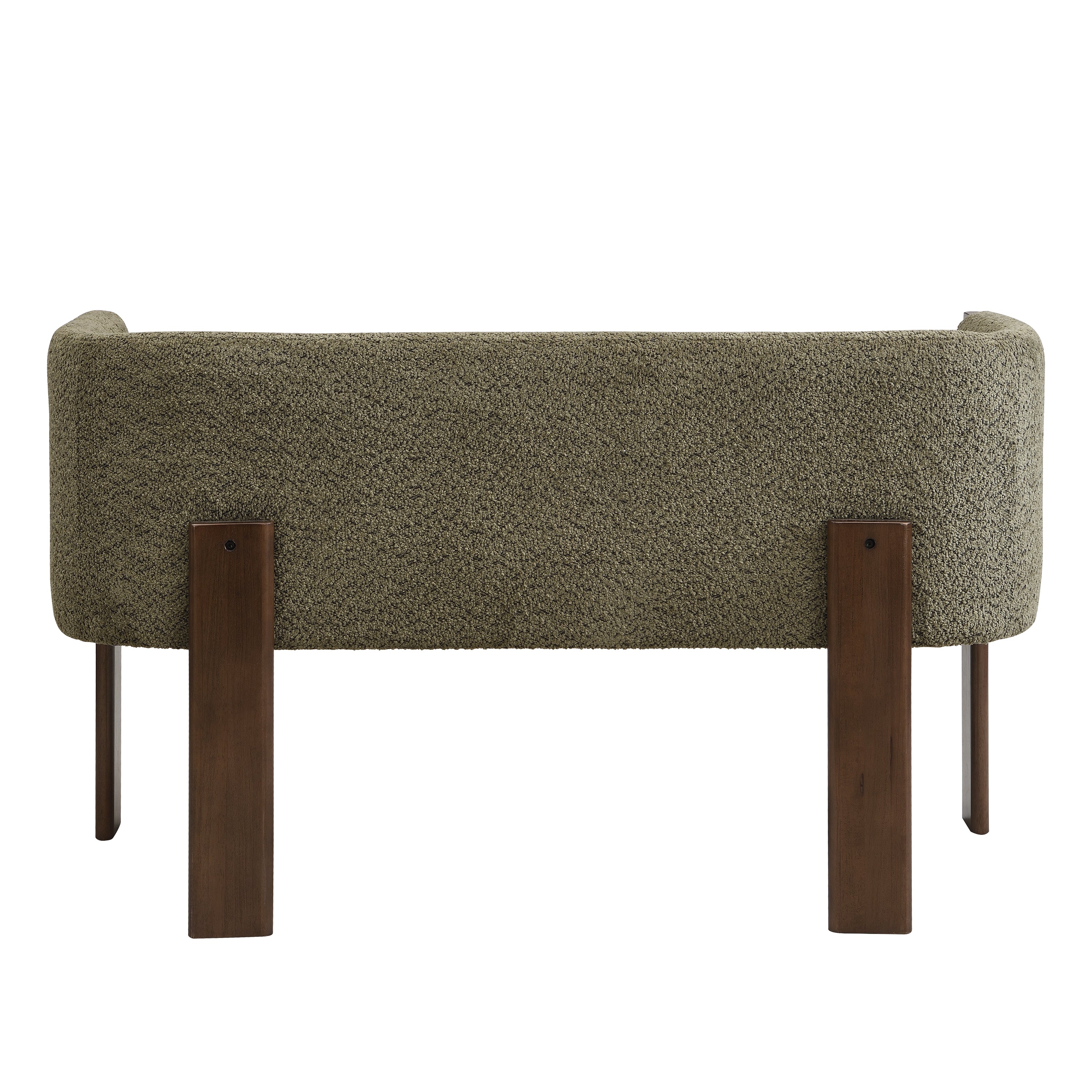 48.5' Upholstered Solid Loveseat (Walnut+Green) - Grand Goldman Shop