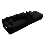 106.3' Cloud Modular Sectional Sofa Couch with L-Shape Chaise,Modern Minimalist Upholstered Couches for Living Room Bedroom,Deep Seat Corner Couch,No Assembly Required - Grand Goldman Shop
