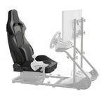 Universal PVC Bucket Style Reclinable Sport PU Leather Simulator Racing Seat with Adjustable Lock Slide | Premium Home Decor 
