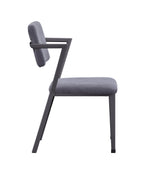 Cargo Gray Fabric & Gunmetal Finish Office Chair - Grand Goldman