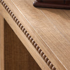 Rustic Manufactured Wood Console Table with Beaded Accent, 64L x 14W x 32H - Grand Goldman Shop