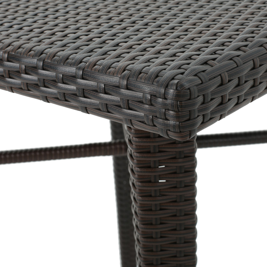 32' SQUARE WICKER BAR TABLE - Grand Goldman Shop