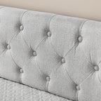 Linen Beige Twin Size Upholstered Daybed with Trundle and Storage Drawers, Flat Arms with Pocket, Extendable for Bedroom or Living Room - Grand Goldman Shop
