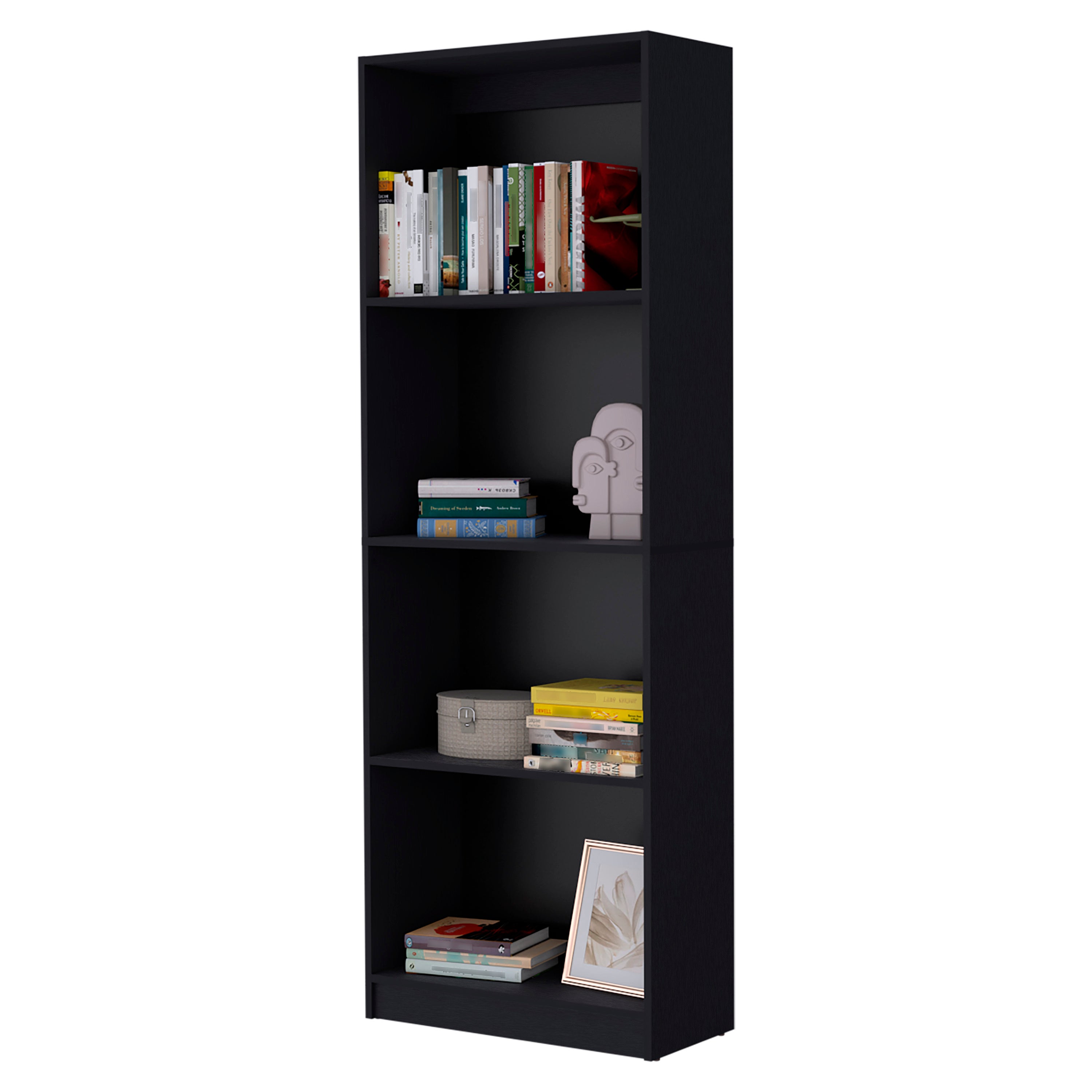 Dupree 2 Piece Home Bookcase set, 49' Wide with 9 Shelves ,  Living Room  Black | Premium Home Decor - Grand Goldman