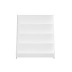 Stylish 4-Tier Kids Bookshelf, Toddler Book Display Shelves in White, Made of MDF with Rounded Edges, 31.5 x 11.8 x 34.65 inc