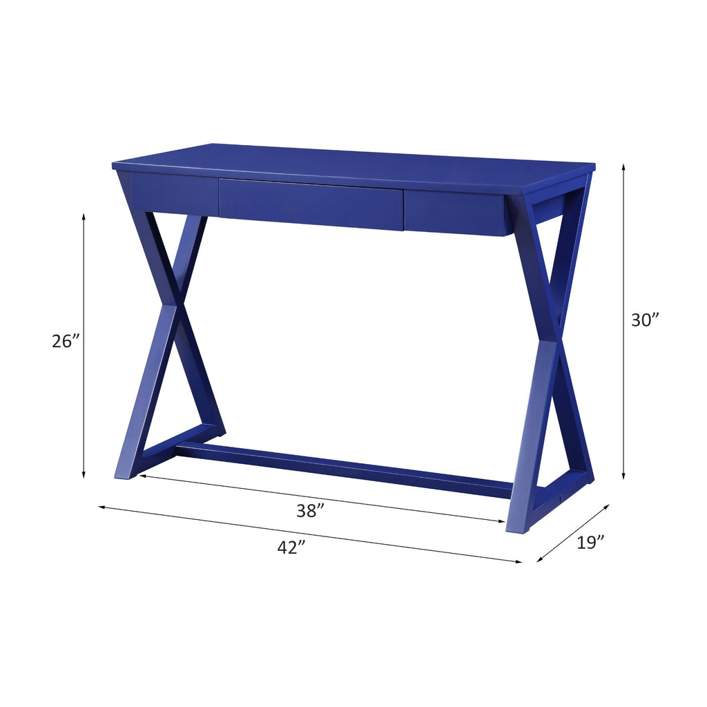 Nalo Twilight Blue Finish Writing Desk - Grand Goldman