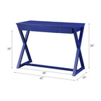 Nalo Twilight Blue Finish Writing Desk - Grand Goldman