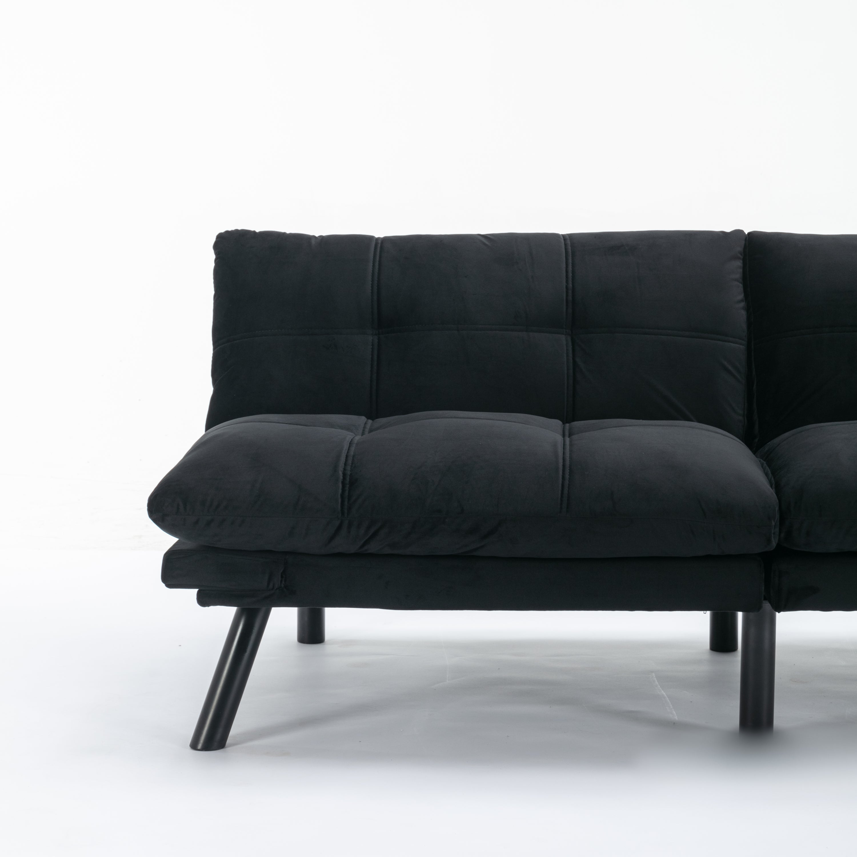 Black Convertible Folding Modern sofa Bed - Grand Goldman Shop