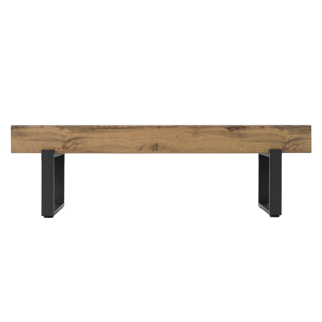 59' Wood Bench for Bedroom End of Bed, Farmhouse Indoor Kitchen Table Benches,Versatile Modern Shoe Bench for Entryway, Natural - Grand Goldman Shop