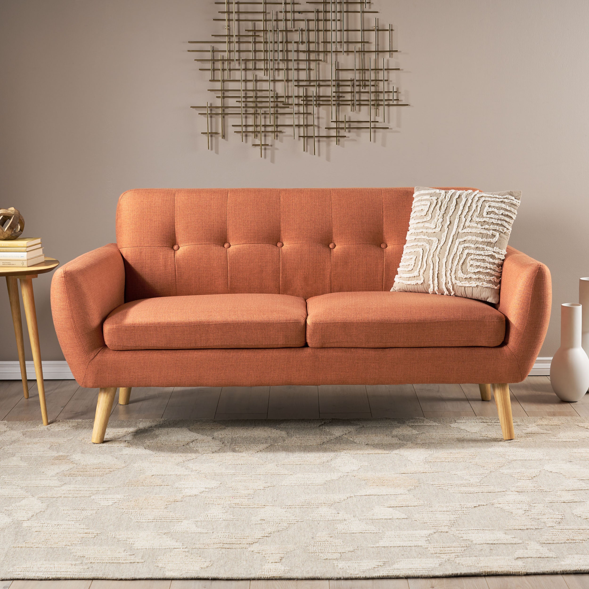 67.25' Button Tufted Loveseat - Grand Goldman Shop