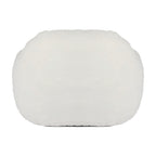 Giant Bean Bag Chair for Adults, Spacious Memory Foam Bean Bag Sofa with Armrests in Off White Teddy Fabric, Comfy Seating for Living Room or Bedroom - Grand Goldman Shop