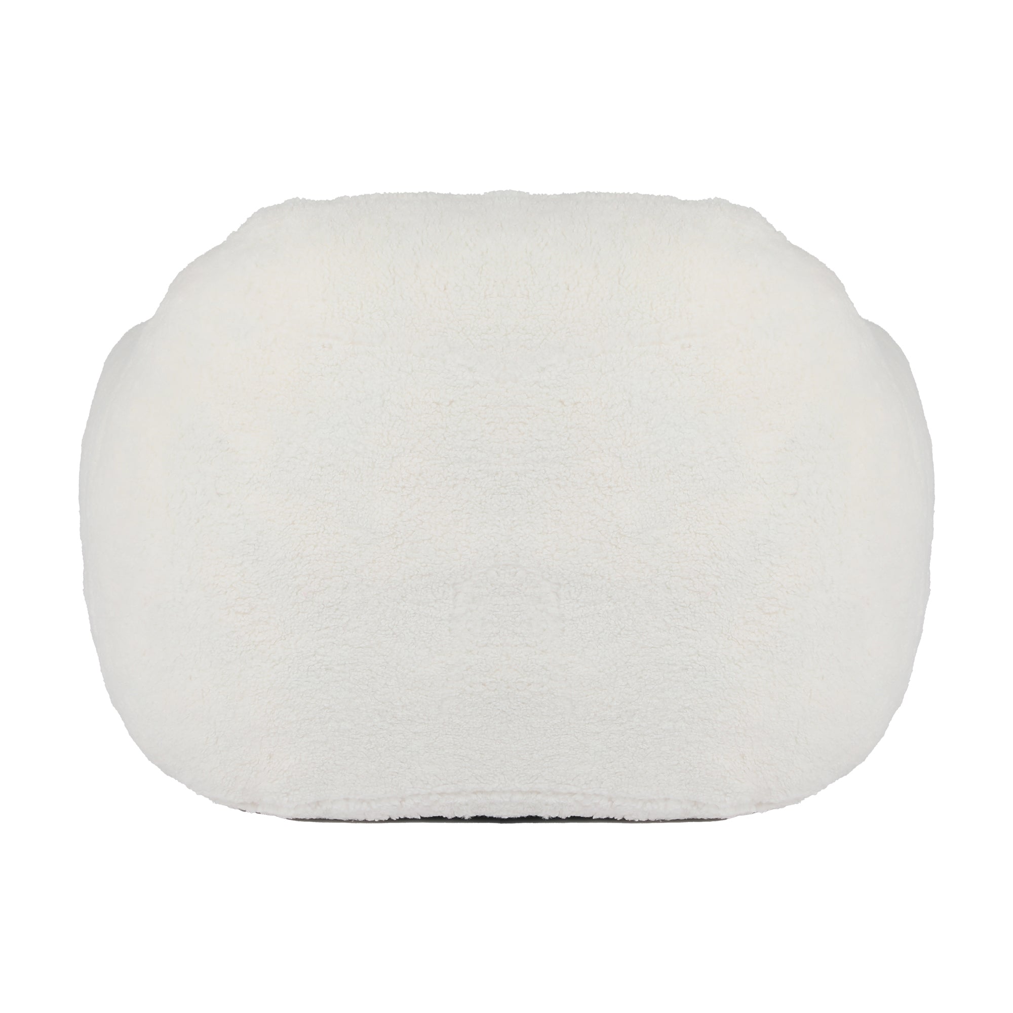 Giant Bean Bag Chair for Adults, Spacious Memory Foam Bean Bag Sofa with Armrests in Off White Teddy Fabric, Comfy Seating for Living Room or Bedroom - Grand Goldman Shop