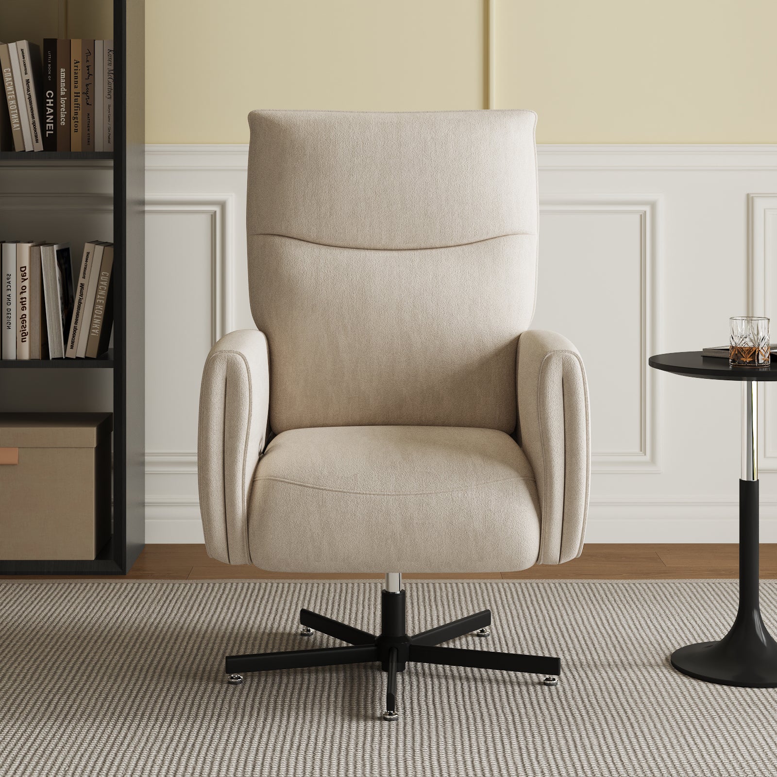 Power Swivel Recliner Chair, Electric Reclining with USB & Type-C Charging, 360° Swivel Velvet Upholstered Accent Chair, for 