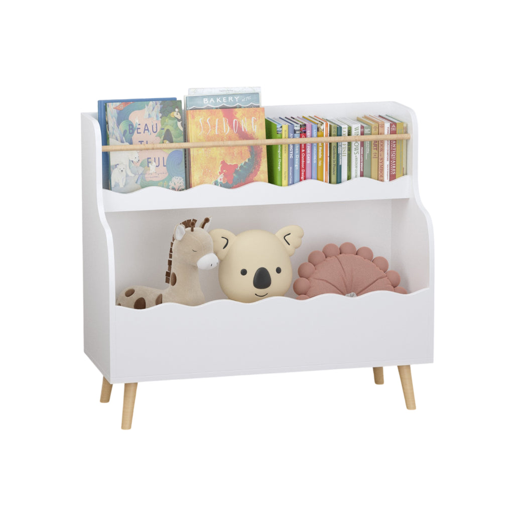 Kids Bookcaes, Children Book Organizer, toy Storage Cabinet Organizer, White | Premium Home Decor - Grand Goldman