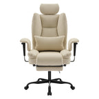 Office Chair Ergonomic 200 kg PU Leather Computer Chair with Lumbar Support and High Backrest, Ergonomic Desk Chair with Lift
