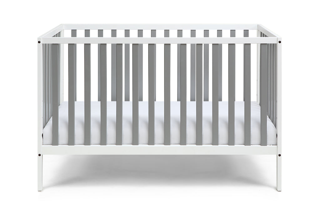 Deux Remi 3-in-1 Convertible Island Crib White/Gray - Grand Goldman