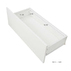 Modern White TV Stand, 20 Colors LED TV Stand w/Remote Control Lights - Grand Goldman Shop