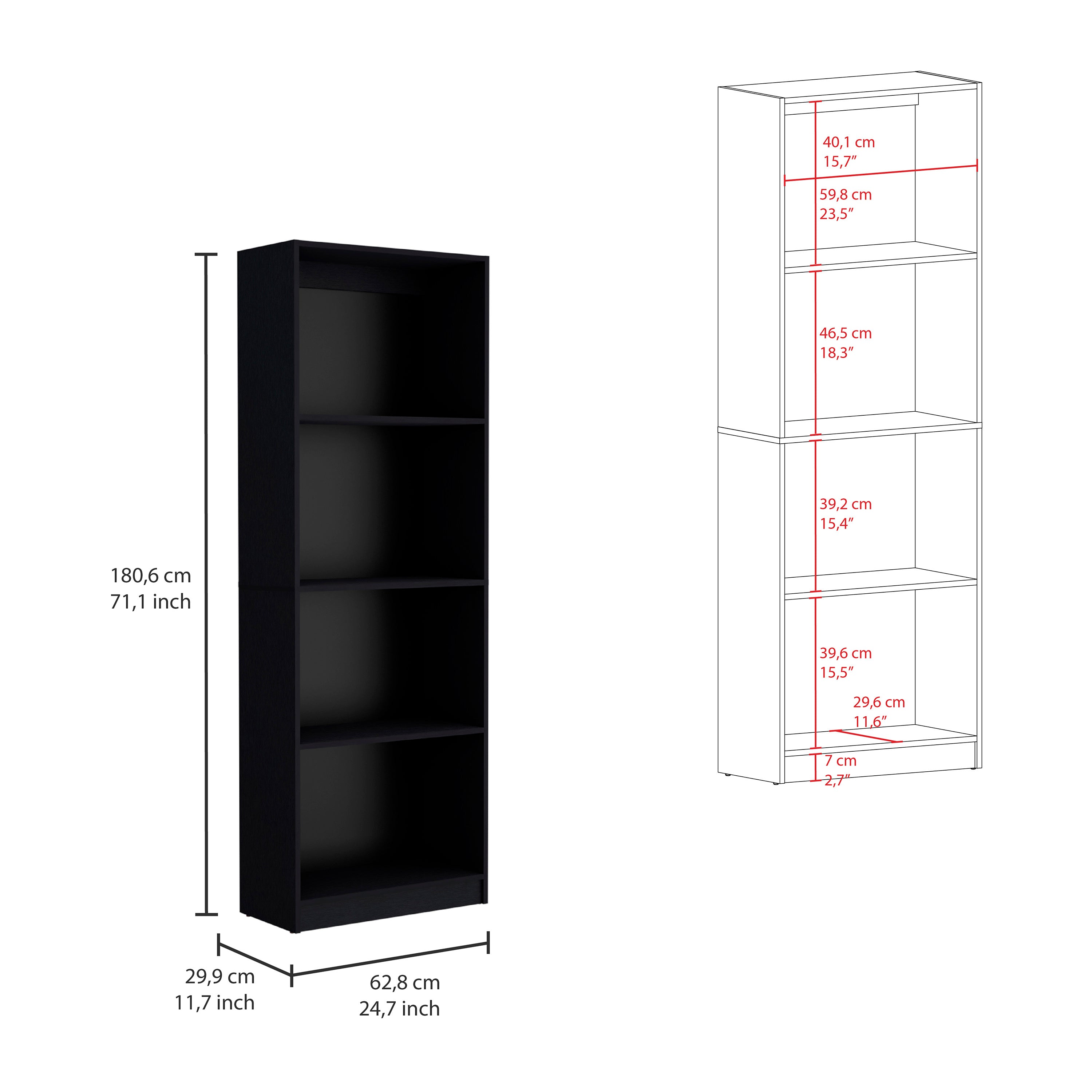2 Piece Bookcase Living Room Set,  Storage Cabinet, 49' Wide and 9 Shelves Matt Gray / White - Grand Goldman