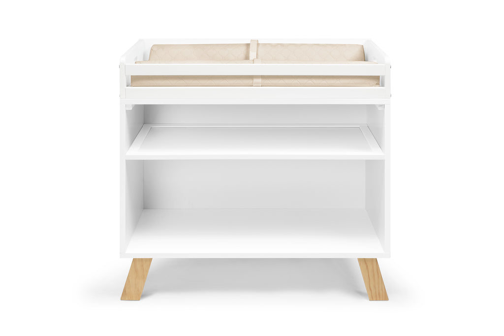 Livia Multi Purpose Changing Table White/Natural | Premium Home Decor - Grand Goldman