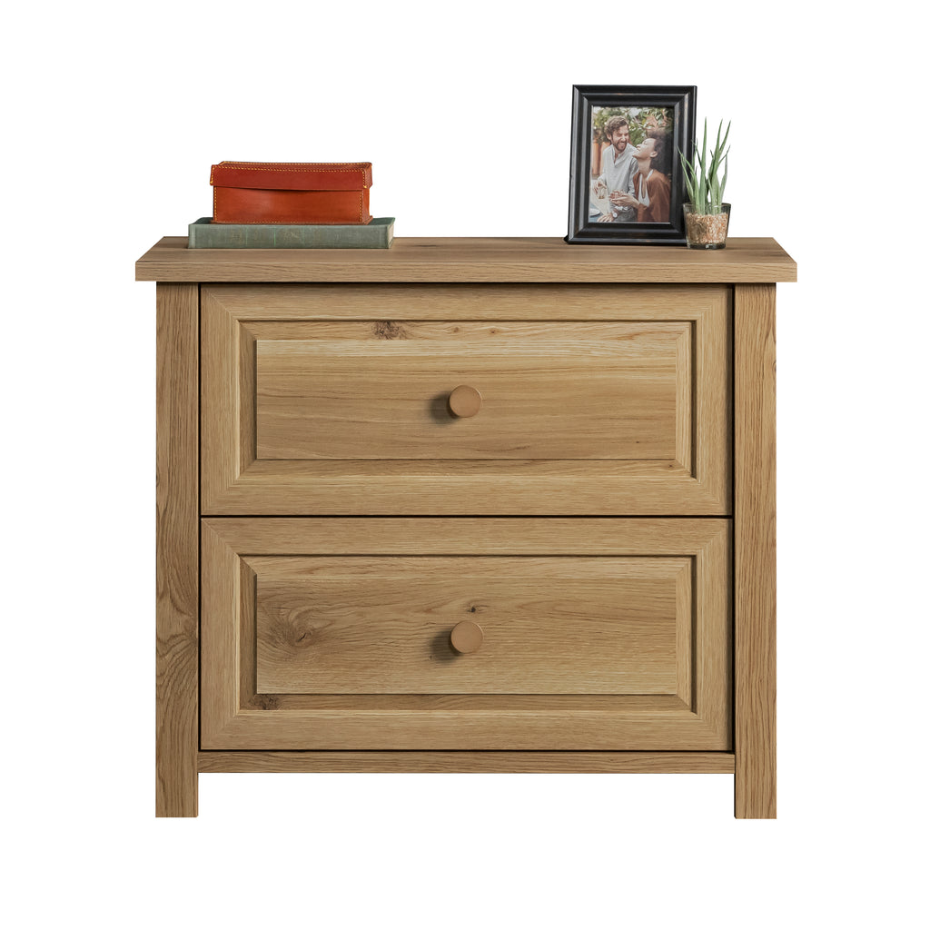 Lateral File with Farmhouse Style, Brown finish | Premium Home Decor - Grand Goldman