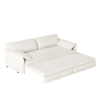 66' Queen Pull Out Sofa Bed, 3-in-1 Convertible Sleeper Sofa with Side Storage,Multi-Functional Velvet Loveseat Bed for Living Room - Grand Goldman Shop